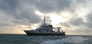 L&rsquo;équipe du FROM Nord à bord de La Thalassa pour IBTS